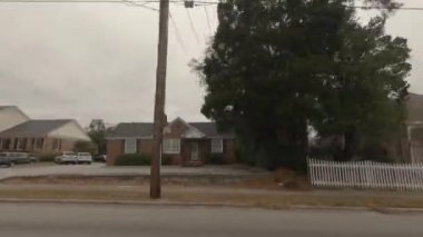 Richmond County, Ga USA - 01 21: ofis binaları ve Gürcistan 'da 1950 stil evleri - Wrightsboro yolu