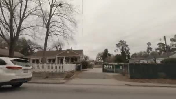 Richmond County Usa Bostäder Bungalo 1950 Stil Hösten Georgien Wrightsboro — Stockvideo