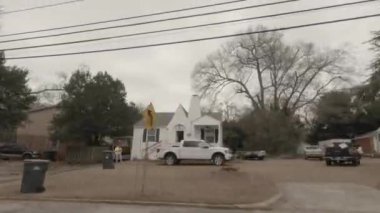 Augusta, Ga USA - 01: 21 Eski Vintage tarihi bungalov tarzı 50 'li yılların evleri