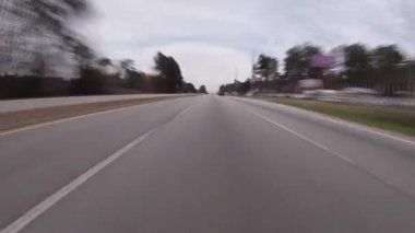 Augusta, Ga USA - 03 09: 21: FPV HYPERLAPSE Hızlı Sürüşü hareket bulanıklığı ile