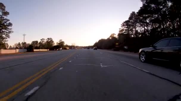 Richmond County Usa Fpv Carregador Preto Limpo Brilhante Dodge Passa — Vídeo de Stock