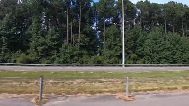 Stone Mountain États Unis Pov Side View Traffic Interstate Highway — Video