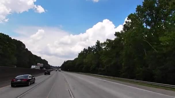 Atlanta Usa Pov Fpv Conduciendo Carretera Interestatal 285 Atlanta Georgia — Vídeos de Stock