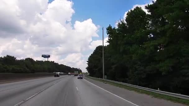 Cobb County Usa Pov Fpv Conduciendo Carretera Interestatal 285 Atlanta — Vídeos de Stock