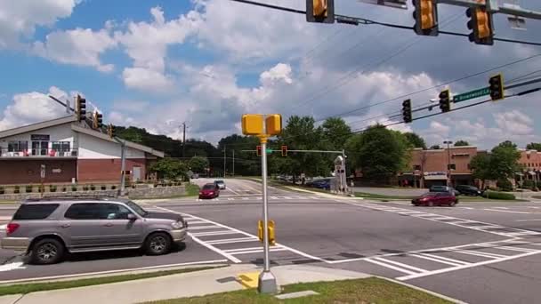 Cobb County Usa Odsuń Się Przesuń Rondo Skrzyżowaniu Kierunkowym Atlanta — Wideo stockowe