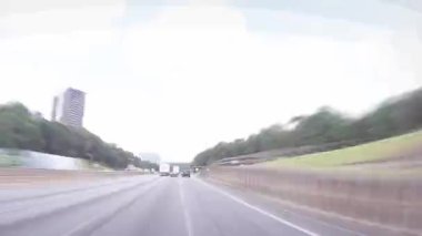 Atlanta, Ga USA - 08 06: 20: Eyaletler arası trafik 285 trafik sıkışıklığı hızlandırılmış sürat