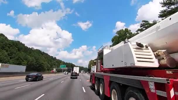 Atlanta Eua Pov Fpv Dirigindo Interestadual 285 Médio Tráfego Grande — Vídeo de Stock