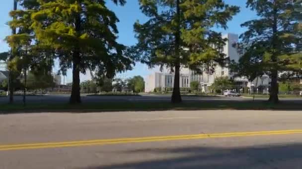 Augusta Usa Telfair Street Downtown Augusta Georgia Municipal Building — Stock video