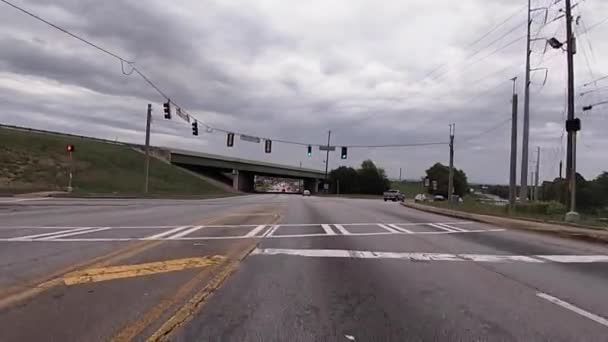 Augusta Usa Pov Fpv Drive Person Interstate Ramp Man Built — стокове відео