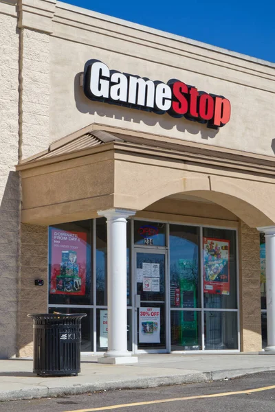 Augusta Usa Game Stop Signo Tienda Minorista Entrada Robert Daniel — Foto de Stock