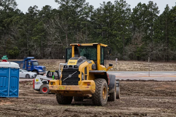 Augusta Usa Closeup View Heavy Machines Herc Vehicle Construction Site — стокове фото