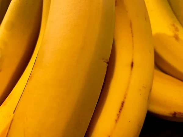 Close Some Ripe Bunch Bananas — Fotografia de Stock