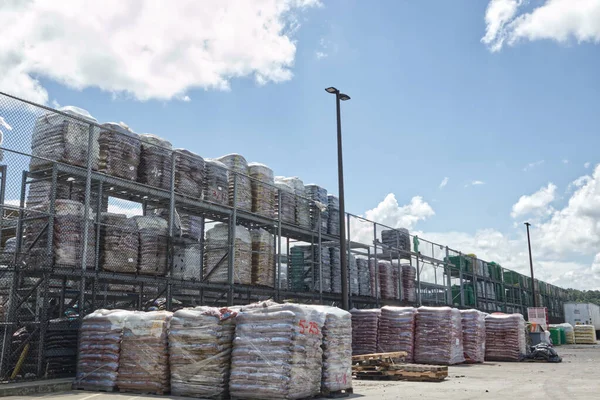 Augusta Usa Paletten Erde Und Mulch Lowes Einzelhandelsgeschäft Hwy — Stockfoto