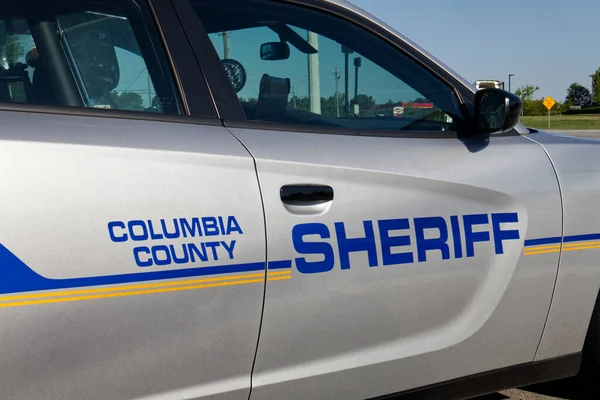Columbia County Usa Columbia County Police Carro Porta Lateral — Fotografia de Stock