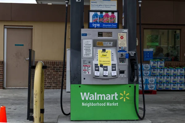 Columbia County Usa Walmart Tankstellentasche Pumpen Koloniale Pipeline Hacken Gasausfälle — Stockfoto