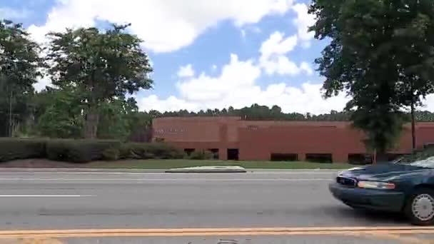 Norcross Usa Gwinnett Park Tuğla Sanayi Binaları Güzel Peyzaj — Stok video