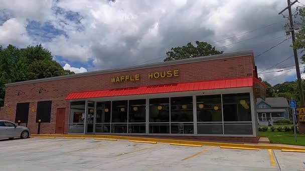 Gwinnett County États Unis Temps Écoulé Depuis Restaurant Waffle House — Video