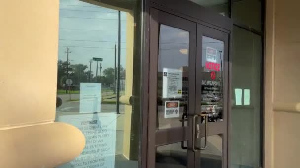 Augusta Usa Puertas Entrada Del Departamento Sheriffs Augusta — Vídeo de stock