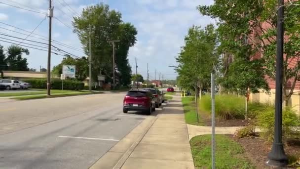 Augusta Usa Oficina Libertad Condicional Del Condado Richmond Bajo Sol — Vídeo de stock