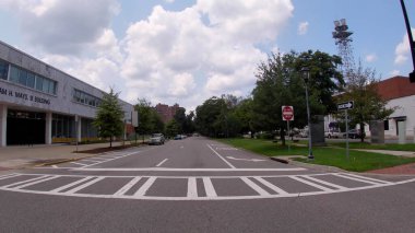 Augusta, Ga USA - 07 29: 21 Klasik Augusta Georgia şehir merkezi retro sahneleri