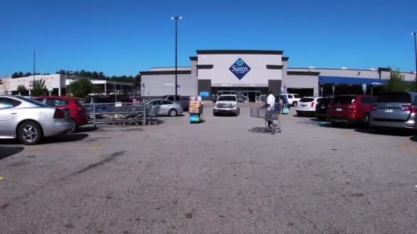 Augusta Usa Sams Opsemal Club Retail Store Entry People Delta — стокове відео