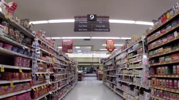 Wrens Usa Ingles Winkel Interieur Kan Gangpad Produceren — Stockvideo