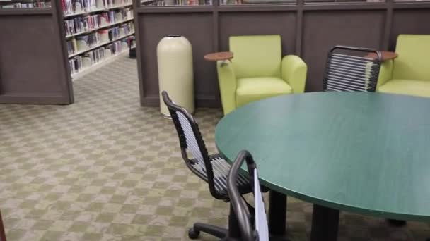 Columbia County Usa Columbia County Offentliga Bibliotek Pan Vintage Grönt — Stockvideo