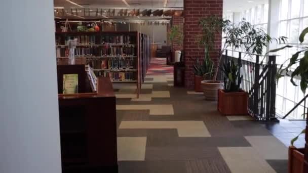 Columbia County Usa Biblioteka Publiczna Hrabstwa Columbia Pochyla Się Nad — Wideo stockowe