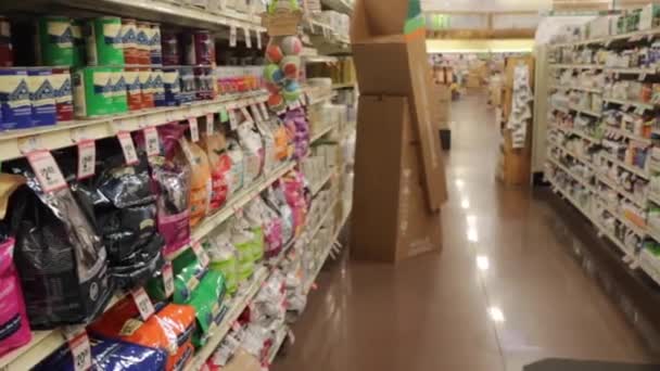 Augusta Usa Sprouts Retail Upscale Grocery Store Pan Vitamin Aisle — Video Stock