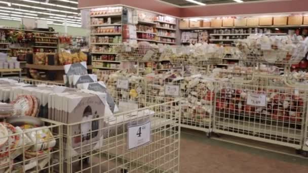 Augusta États Unis Panoplie Étalages Automne Des Magasins Vente Détail — Video