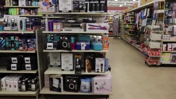 Augusta Usa Christmas Tree Shops Einzelhandelsgeschäft Pan Gift Display — Stockvideo