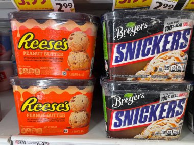 Columbia County, Ga USA - 01: 29 25: Breyers Dondurma Snickers and Reeses