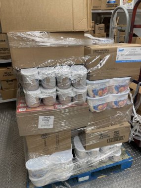 Columbia County, Ga USA - 01: 29: Market donmuş dondurma teslimatı