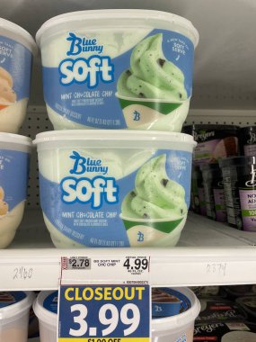 Columbia County, Ga USA - 02 06: 25: Market içi Blue Bunny dondurma aromalı