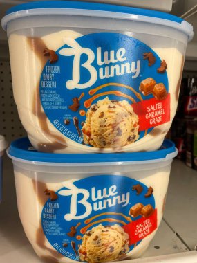 Columbia County, Ga USA - 02 06: 25: Market içi Mavi Tavşan Dondurması Tuzlu Karamel Çılgınlığı