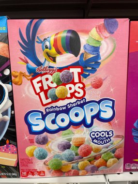 Warrenton, SC USA - 02: 20 25: Market mısır gevreği gevreği gevreği Scoops