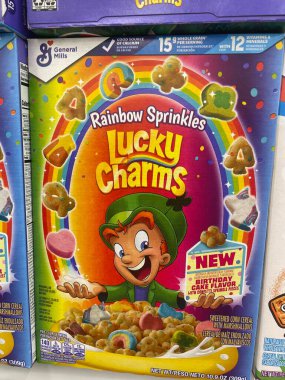 Warrenton, SC USA - 10 725: Market Lucky Charms mısır gevreği parçacıkları