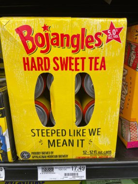 Warrenton, SC USA - 04: 15: Market Bojangles sert tatlı çay birası