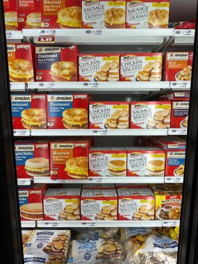 Warrenton, GA USA 05 28: Market Donmuş Jimmy Dean Swaggerty kahvaltı bisküvileri bölümü