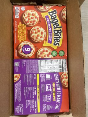 Warrenton, SC USA - 06: 13 25: Market çantası Bagel Bitleri Donmuş Atıştırmalıklar