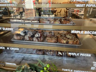 Lakeland, Fla USA - 128 28: 25 Lakeland şehir merkezindeki donut dükkanı