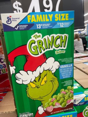 Lakeland, Fla USA - 12. 04: Walmart Lakeland Florida Grinch gevreği