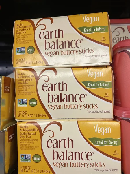 Warrenton, Ga USA - 04 20 25: Grocery store Earth Balance Vegan butter