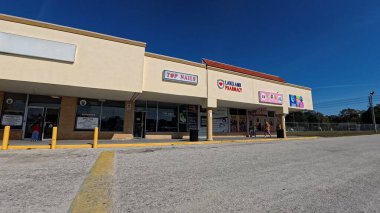 Lakeland, Fla USA - 006 26: Lakeland Florida North Side Plaza perakende mağazaları