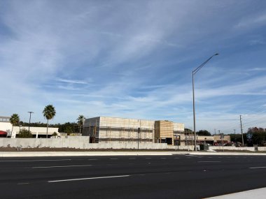 Lakeland, Florida USA - 012 26: Lakel ve Florida 'da yeni bir Starbucks kahvesi yapılıyor