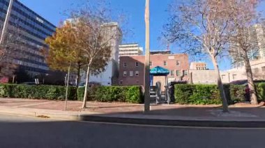 Tampa, Fla USA - 028 Tampa Florida şehir merkezi Sabah erken saatlerde Tampa Florida Bulvarı açık mavi gökyüzü şehri