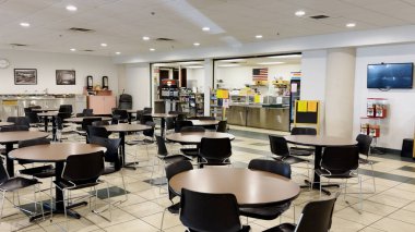 Tampa, Fla USA - 028 26: Tampa Hillsborough Adliyesi Kafeterya Bölümü