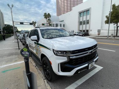 Tampa, Fla USA - 01: 28 Tampa Hillsborough İlçe Şerifi 'nin Ofis Devriye Aracı