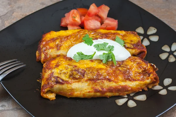 Homemade Mexican Enchiladas — Stock Photo, Image