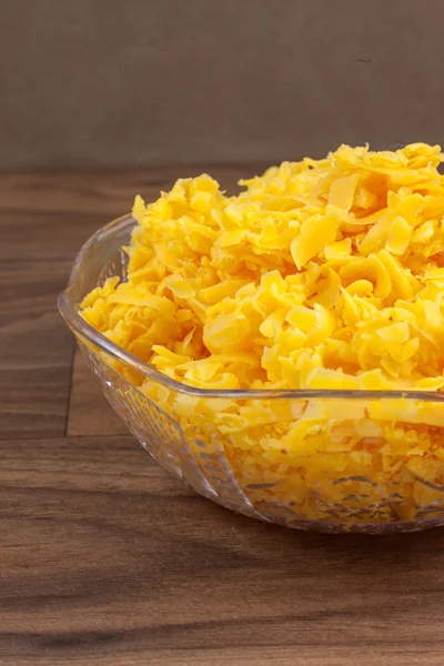 Shredded Cheddar Cheese — Stock Photo, Image